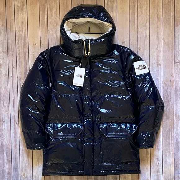 The North Face Men’s Brown Label Ripstop Down Parka In Aviator Navy - Picture 2 of 12